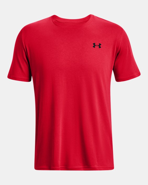 Men's UA Left Chest Lockup T-Shirt in Red image number 4
